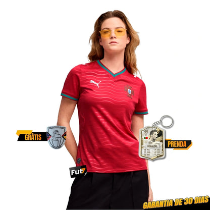 Camisola Feminina Portugal PRINCIPAL 2026 - LANÇAMENTO! 🔥