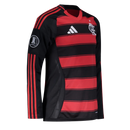 Camisa Flamengo Manga Longa 2025-26 - Vermelho e Preto