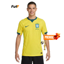 Camisola Brasil Home I 2026/27 Jogador Nike Masculino - Amarelo