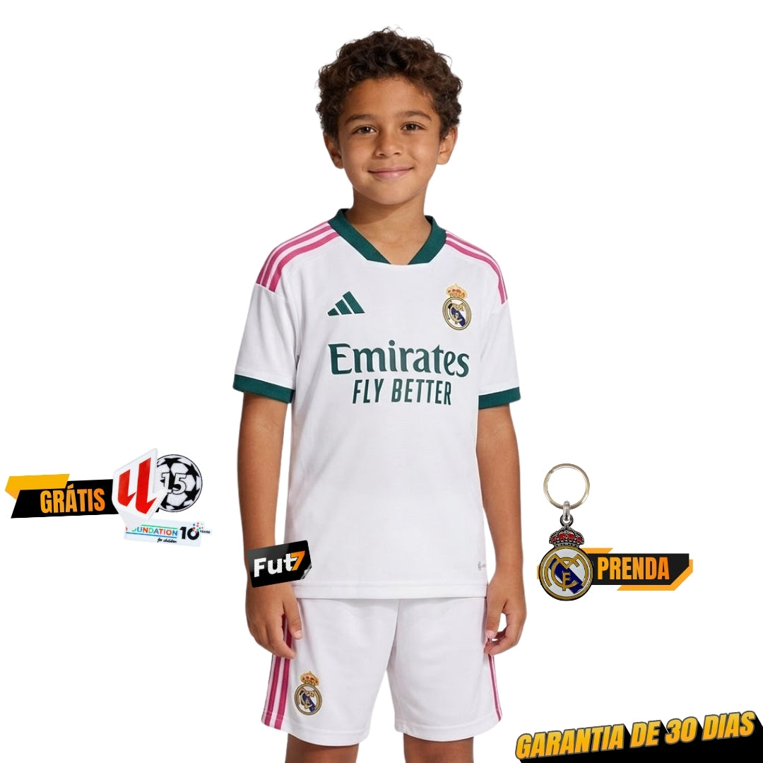 KIT DE CRIANÇA REAL MADRID PRINCIPAL 26/27