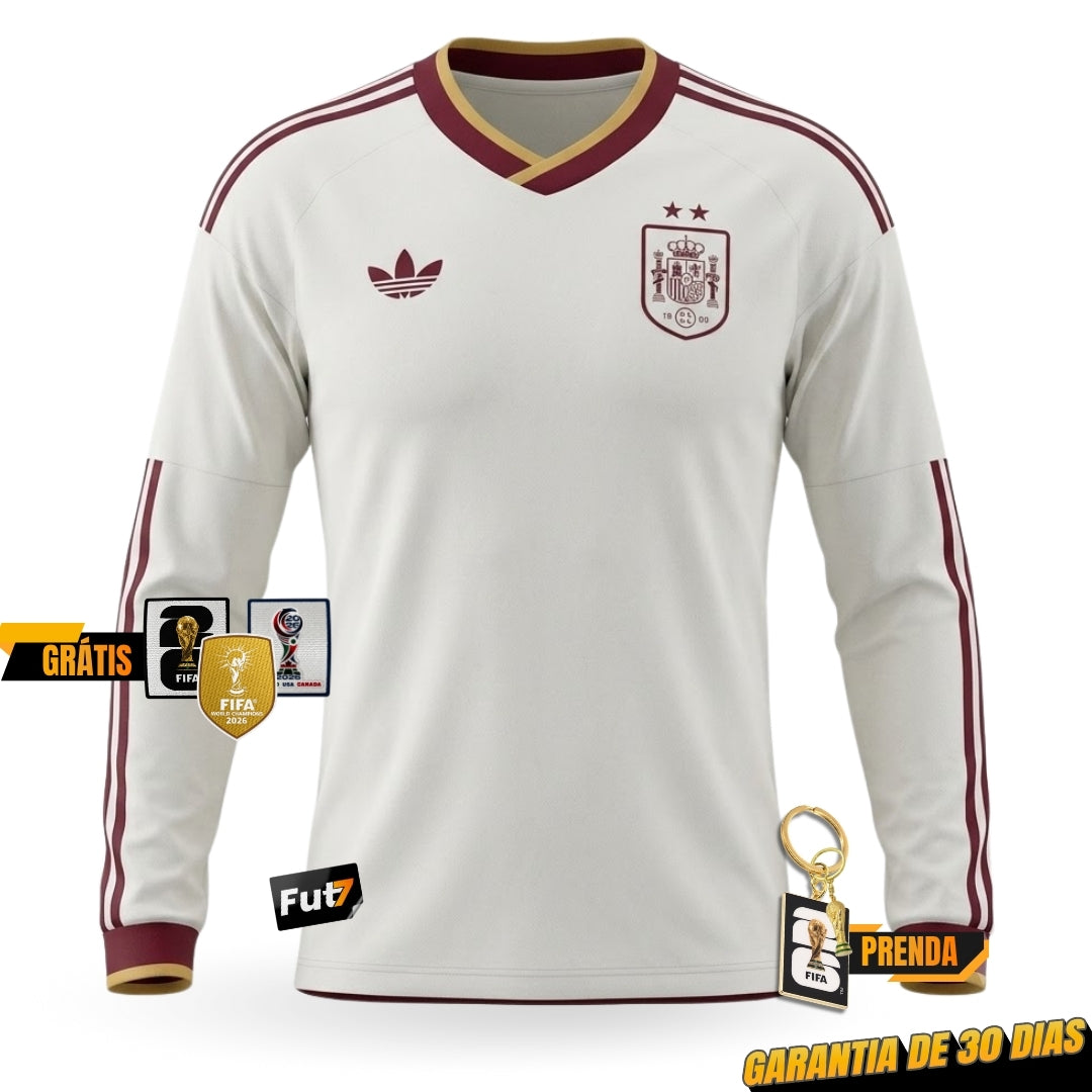 CAMISOLA ESPANHA ALTERNATIVA MUNDIAL 2026 MANGA LONGA