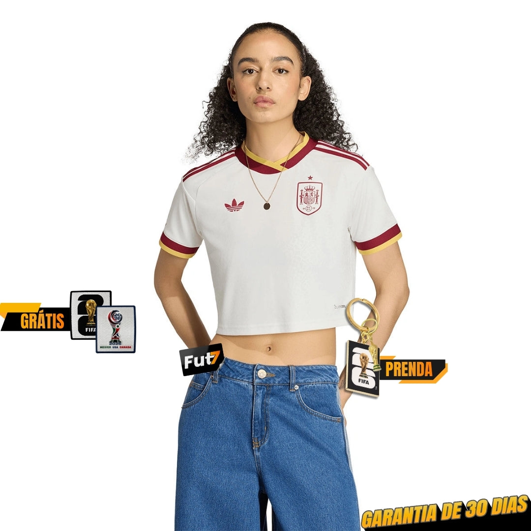 CAMISOLA CURTA ESPANHA ALTERNATIVA MUNDIAL 2026