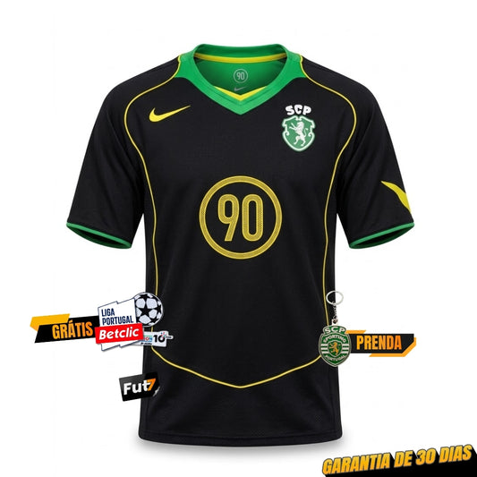 Camisola Sporting TOTAL 90 preta simbolo stromp 2026/27