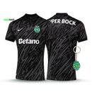 Camisola Sporting Guarda-Redes Preta 2025/26 - ÚLTIMAS UNIDADES! 🔥💚