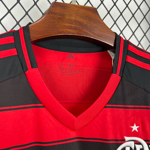 Camisa Flamengo I 2025-26 - Vermelho e Preto