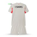 Conjunto Infantil Benfica Alternativa Bege 2025/26 - ÚLTIMAS UNIDADES! 🔥🦅