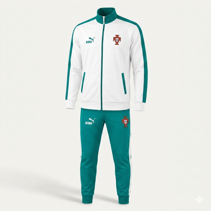 “King White & Green” - Training 26/27 Tracksuit