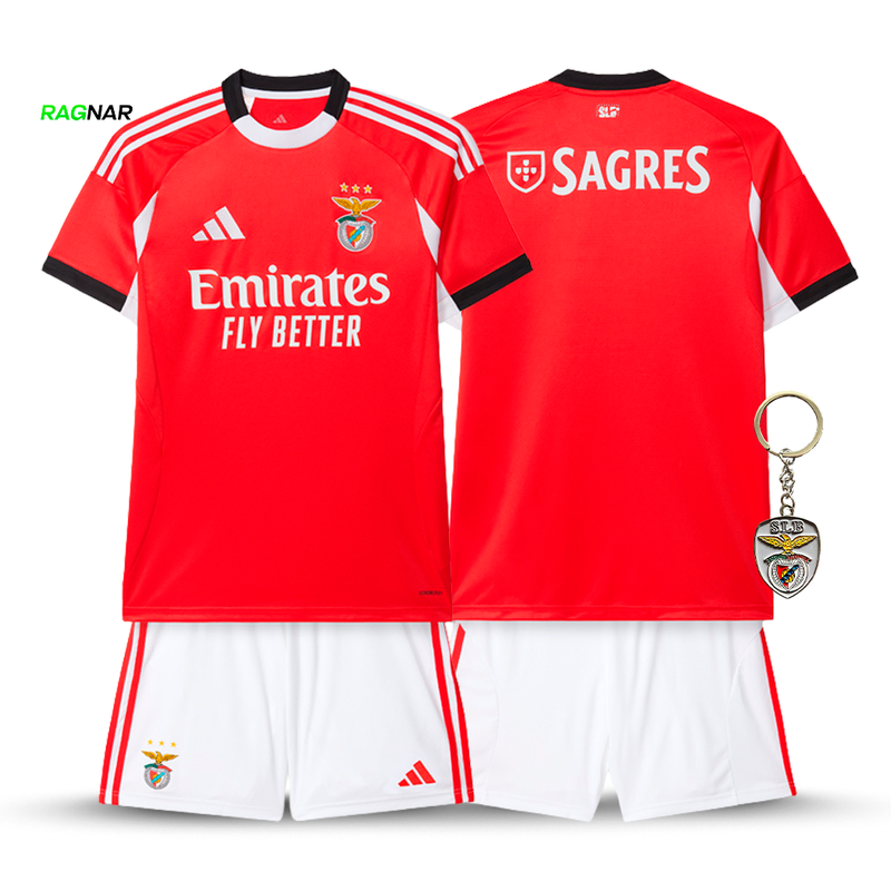 Conjunto Infantil Benfica Principal 2025/26 - ÚLTIMAS UNIDADES! 🔥🦅