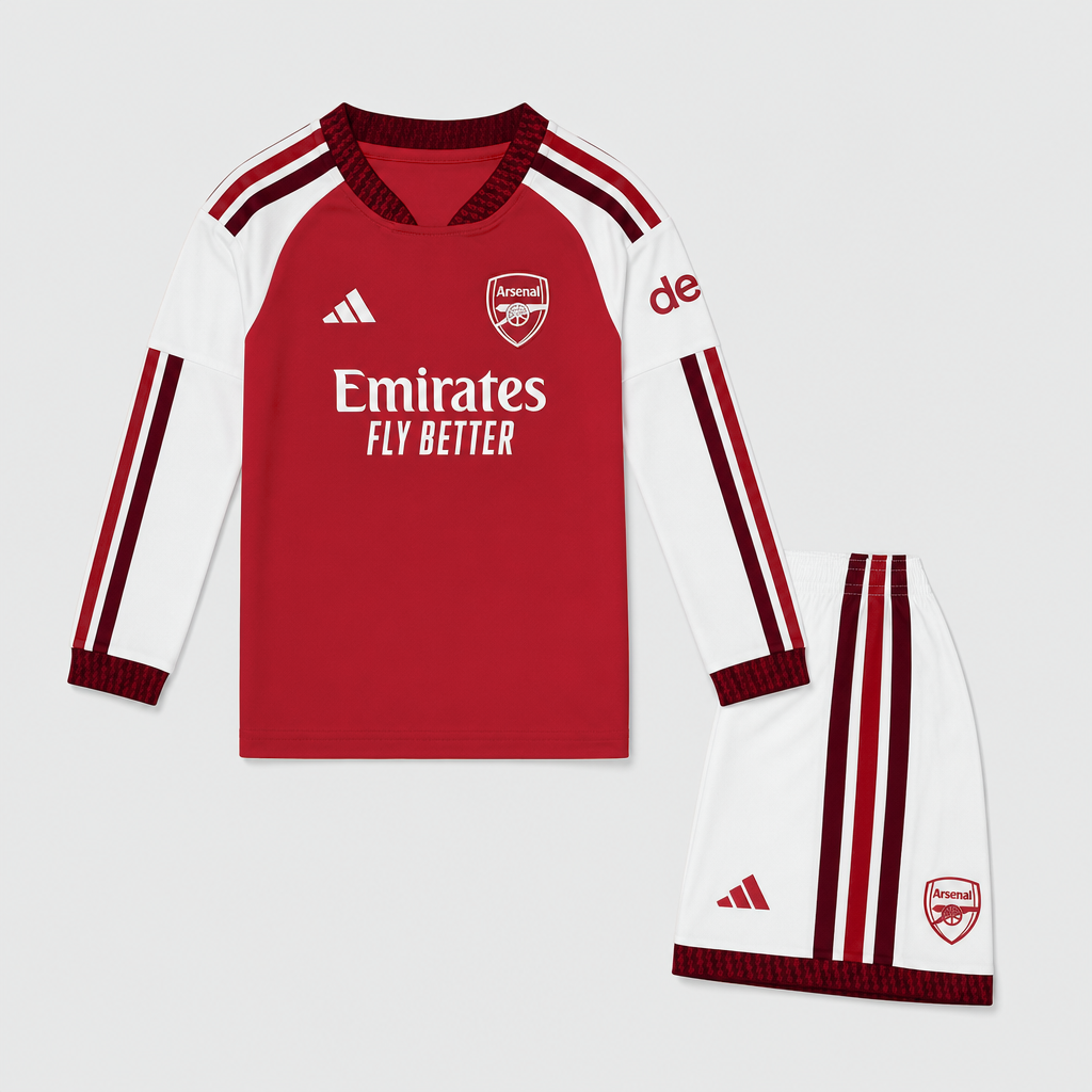 Home 26/27 Kids Long Sleeve Shirt Kit