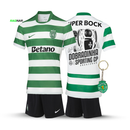 Conjunto Infantil Sporting Principal DOBRADINHA 2025/26 - LANÇAMENTO! 🦁🏆🏆