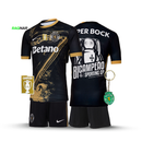 Conjunto Infantil Sporting Terceiro “7” Ronaldo BICAMPEÃO 2024/25 - MODELO EXCLUSIVO! 🦁🏆