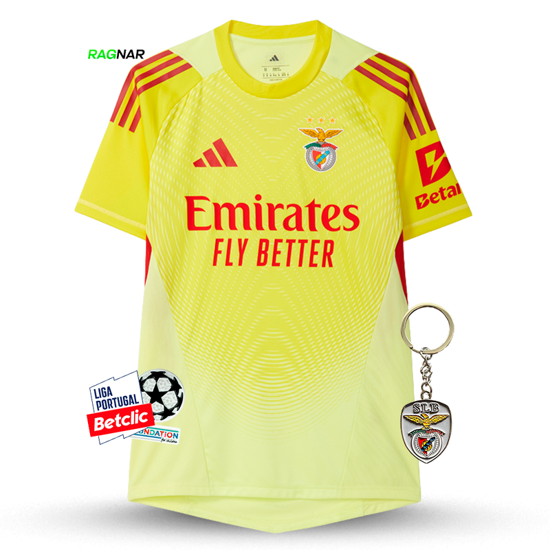 Camisola Benfica Guarda-Redes Amarela 2025/26 - ÚLTIMAS UNIDADES! 🔥🦅