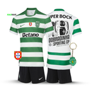 Conjunto Infantil Sporting Principal DOBRADINHA 2025/26 - LANÇAMENTO! 🦁🏆🏆