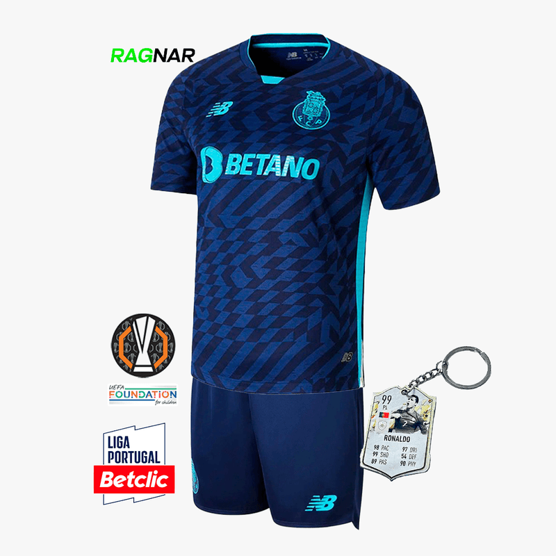 Conjunto Infantil Porto Terceiro 2024/25 - ÚLTIMAS UNIDADES! 🔥🐉